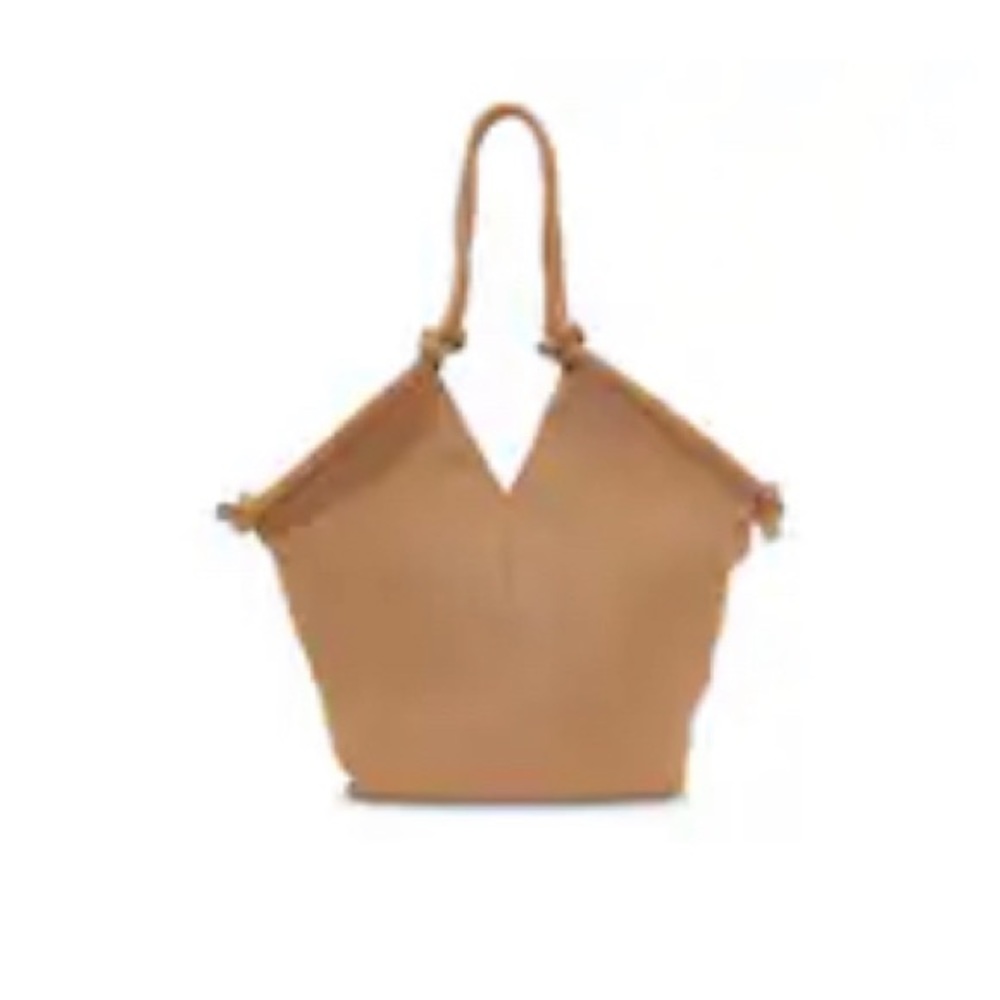 NWT Vince Camuto Arjay camel leather tote - Picture 1 of 5
